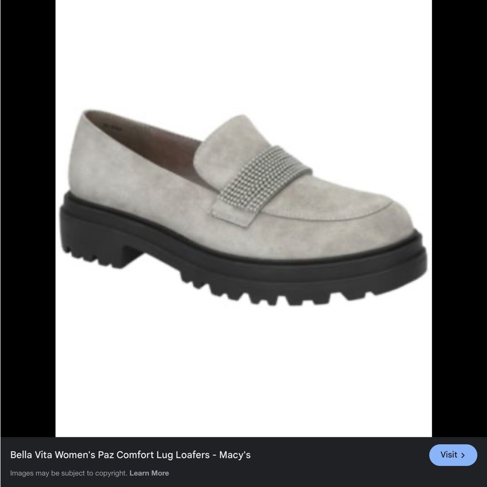 Bella Vita Gray and Black Flats for Everyday Comfort